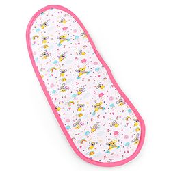 Babyhug Cotton Double Layered Burp Cloth Pack of 2- Blue & Yellow