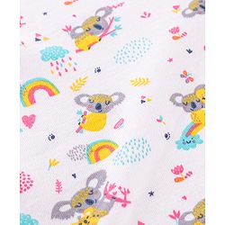 Babyhug Cotton Double Layered Burp Cloth Pack of 2- Blue & Yellow