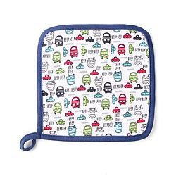 Babyhug Cotton Double Layer Wash Cloth Vehicle Print Pack of 3 - Multicolor