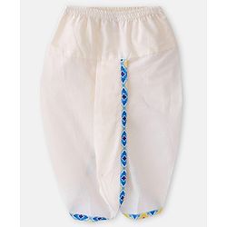 Babyhug 100% Cotton Woven Full Sleeves Kurta & Dhoti Set With Hand Block Print -Multicolour