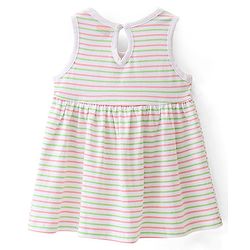 Babyhug 100% Cotton Sleeveless Fit and Flare Dress Penguin Print Pack of 3 - Multicolour