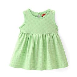 Babyhug 100% Cotton Sleeveless Fit and Flare Dress Penguin Print Pack of 3 - Multicolour