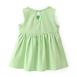 Babyhug 100% Cotton Sleeveless Fit and Flare Dress Penguin Print Pack of 3 - Multicolour