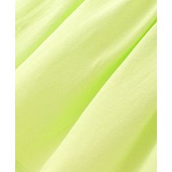 Babyhug Cotton Knit Sleeveless Solid Colour Frock with Bloomer - Lime