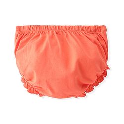 Babyhug 100% Cotton Single Jersey Knit Sleeveless Solid Color Frock With Bloomer - Orange