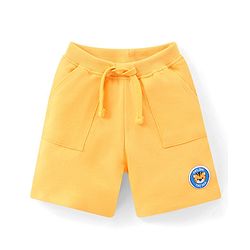 Babyhug Cotton Knit Half Sleeves Bear Printed T-Shirt & Short Set - Blue & Orange