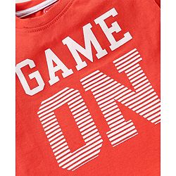Babyhug 100% Cotton Knit Half Sleeves T-Shirts Football Print Pack of 3 - Multicolor