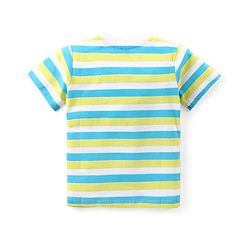Babyhug Cotton Knit Half Sleeves T-Shirt with Boat  Graphics Pack of 3 - Multicolour