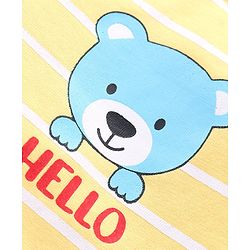 Babyhug Cotton Half Sleeves T-Shirt With Bear & Stars Graphics Pack of 3 - Multicolor