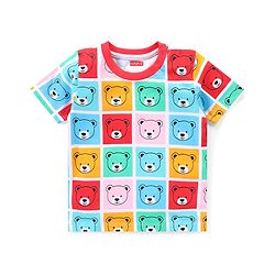 Babyhug Cotton Half Sleeves T-Shirt With Bear & Stars Graphics Pack of 3 - Multicolor