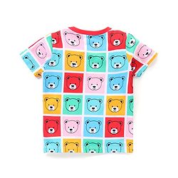 Babyhug Cotton Half Sleeves T-Shirt With Bear & Stars Graphics Pack of 3 - Multicolor