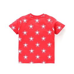 Babyhug Cotton Half Sleeves T-Shirt With Bear & Stars Graphics Pack of 3 - Multicolor