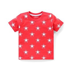 Babyhug Cotton Half Sleeves T-Shirt With Bear & Stars Graphics Pack of 3 - Multicolor