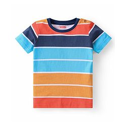 Babyhug Cotton Half Sleeves T-Shirt With Sports Graphics Pack of 3 - Multicolor