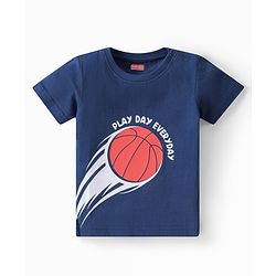 Babyhug Cotton Half Sleeves T-Shirt With Sports Graphics Pack of 3 - Multicolor
