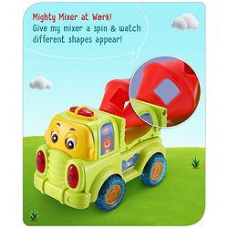 Babyhug Musical Bump & Go Construction series Cement Mixer Truck - Green