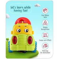 Babyhug Musical Bump & Go Construction series Cement Mixer Truck - Green