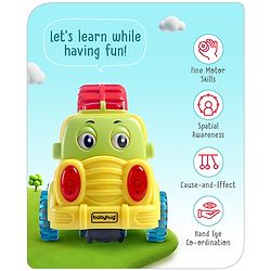 Babyhug Bump & Go Construction Series Carrier Truck - Green
