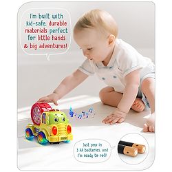 Babyhug Bump & Go Construction Series Carrier Truck - Green
