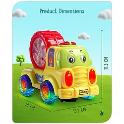 Babyhug Bump & Go Construction Series Carrier Truck - Green