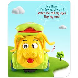 Babyhug 6 in 1 Puppy Musical Bump & Go Car with moving Ear & Eyes| Lights & Music| Dial Phone |Animal Shape Sorter For Toddlers and Kids| BIS Certified| Storage| Time Telling| Cause & Effect - Yellow