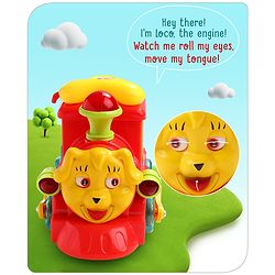 Babyhug 6 in 1 Puppy Musical Bump & Go Car with moving Ear & Eyes| Lights & Music| Dial Phone |Animal Shape Sorter For Toddlers and Kids| BIS Certified| Storage| Time Telling| Cause & Effect - Yellow