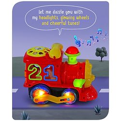 Babyhug 6 in 1 Puppy Musical Bump & Go Car with moving Ear & Eyes| Lights & Music| Dial Phone |Animal Shape Sorter For Toddlers and Kids| BIS Certified| Storage| Time Telling| Cause & Effect - Yellow