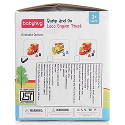 Babyhug 6 in 1 Puppy Musical Bump & Go Car with moving Ear & Eyes| Lights & Music| Dial Phone |Animal Shape Sorter For Toddlers and Kids| BIS Certified| Storage| Time Telling| Cause & Effect - Yellow