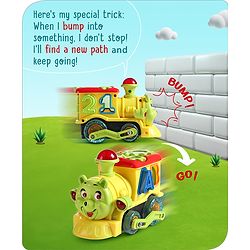 Babyhug 6 in 1 Teddy Shaped Bump & Go Loco Engine with Gears & Shape Sorter For Toddlers and Kids|BIS Aprroved| Moving Eye & Tongue| Light & Music| Numbers & Alphabets| Storage| Time Telling- Yellow