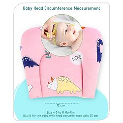 Babyhug Cotton Bedding Set with Mosquito Net Dino Print- Light Pink