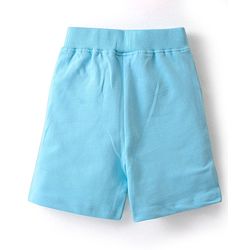 Babyhug 100% Cotton Knit Single Jersey Half Sleeves T-Shirt & Shorts With Light House Print - Blue