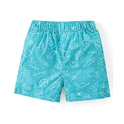 Babyhug Woven Boxers Boat Print Pack of 3 - Multicolor