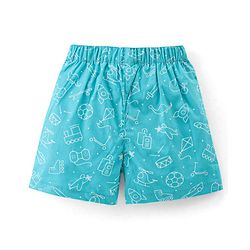 Babyhug Woven Boxers Boat Print Pack of 3 - Multicolor