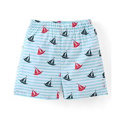 Babyhug Woven Boxers Boat Print Pack of 3 - Multicolor
