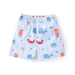 Babyhug Poplin Woven  Boxers Checkered & Space Theme Print Pack of 3 - Multicolour