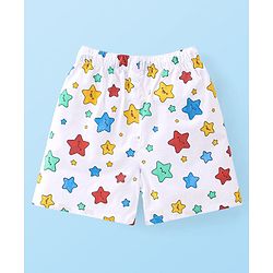 Babyhug Poplin Woven Boxer Stars & Submarine Print Pack of 3 - Blue & White