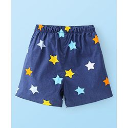 Babyhug Poplin Woven Boxer Stars & Submarine Print Pack of 3 - Blue & White
