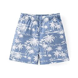 Babyhug Poplin Printed Boxers Pack of 3 - Blue & Orange