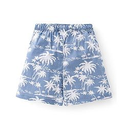 Babyhug Poplin Printed Boxers Pack of 3 - Blue & Orange