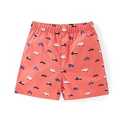 Babyhug Poplin Printed Boxers Pack of 3 - Blue & Orange
