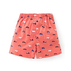 Babyhug Poplin Printed Boxers Pack of 3 - Blue & Orange