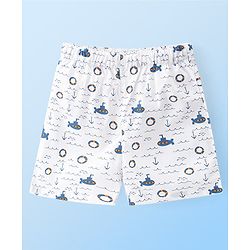 Babyhug Poplin Woven  Boxers with Rocket & Submarine Print Pack of 3 - Multicolour