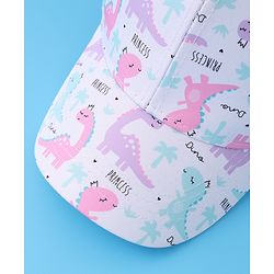 Babyhug Baseball Cap with Dino Print - Multicolour