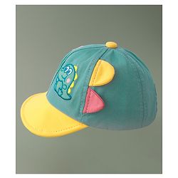 Babyhug Baseball Cap Dino Print - Green