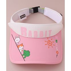 Babyhug Visor Cap Rabbit Print - Pink