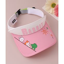 Babyhug Visor Cap Rabbit Print - Pink