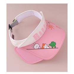 Babyhug Visor Cap Rabbit Print - Pink