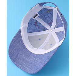 Babyhug Baseball Cap with Animal Print - Blue