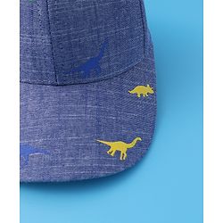 Babyhug Baseball Cap with Animal Print - Blue