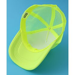 Babyhug Baseball Cap Text Print -  Lemon Yellow